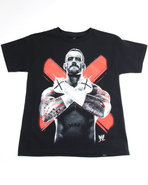 Boys Cm Punk Tee (8-20) Black Medium