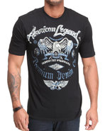 Men S/S Eagle Tee Black Medium