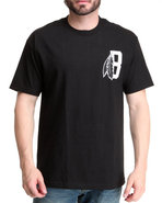 Blvck Scvle Men Feather B Logo Tee Black Large
