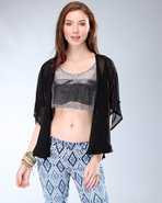 Djp Outlet Women's Holloway Drap Cardigan Black