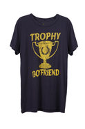 Local Celebrity Trophy Boyfriend Tee in Navy