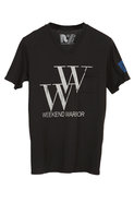 Rebel Yell Weekend Warrior Vneck Tee in Black