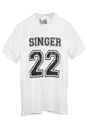 Local Celebrity SINGER22 Short Sleeve Tee in White