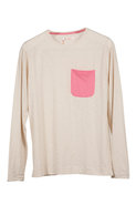 Pima Cotton Long Sleeve Ocean Tee in Playa