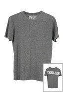 Rebel Yell   Thriller   Crew Tee in Heather Grey