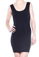 Zipper Back Dress in Black