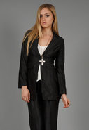 Marilyn Long Formal Blazer in Black