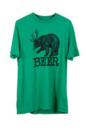 Local Celebrity Beer Bear Tee in Green