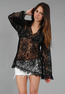 Nightcap Virgin Mary Crochet Coverup in 2 colors