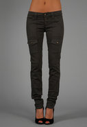 Rich & Skinny Cargo Legging Jean in Dark Moss