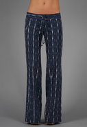 St. Barts Pant in Blue Ikat