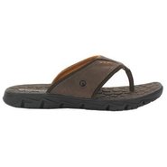 Summer Thong Sandals (Dark Brown) - Men's Sandals 