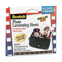 (TM) Self-Sealing Photo Laminating Sheets, 2 1/2in