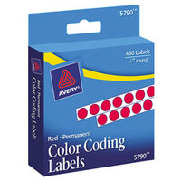 (R) Permanent Round Color-Coding Labels, 1/4in. Di