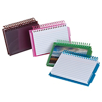(R) Poly Spiral View-Front Index Cards, 3in. x 5in