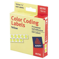 (R) Permanent Round Color-Coding Labels, 1/4in. Di