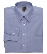 Traveler Pinpoint Houndstooth Point Collar Dress S