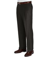 Business Express Pleated Front Trousers- Charcoal 