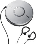 Silver CD Walkman Portable Compact Disc Player - D