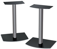 FS-01 Bookshelf Speaker Floor Stands In Silver - 3