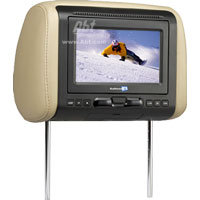 7   Rear Seat Headrest Monitor With Built-In DVD P