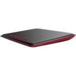 CUSHDESK PITCH BLK/CANDY RED