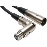 Balanced Interconnect, Right-angle XLR3F to XLR3M,
