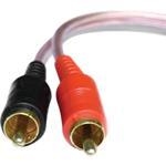 AUDIO CABLE ADAPTERS,CLEAR RCA 6 FT SINGLE PACKAGE