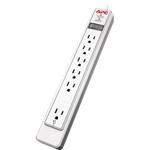 6 Outlet, Ethernet Protection