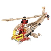 Wud workers Rescue Helicopter 125 Piece Set