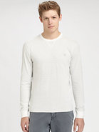 Reversible Striped Crewneck Sweater