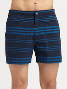Striped Swim Trunks