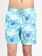 Printed Swim Trunks