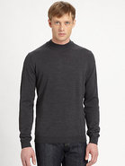 Wool Mockneck Pullover