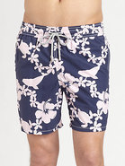 Printed Swim Trunks
