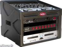 106DJ DJ Station Rack 10-Space Top, 6-Space Bottom