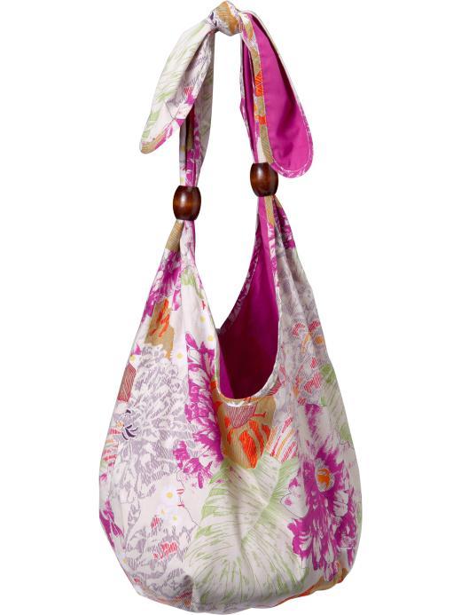 cross body totes. Old Navy Womens Print Cross-Body Totes womens bags. - Bucket style tote is open at the top Knotted strap is trimmed with chunky wooden beads Interior pocket