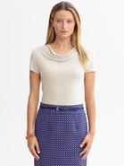 Short Sleeve Cowl Neck Top