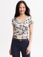 Cap Sleeve Printed Tee