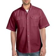 Men Short Sleeve Chambray Shirts s200