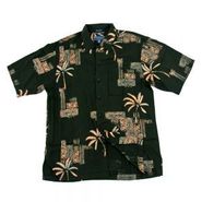 Men Pompeii Point Short Sleeve Silk/Bamboo Shirt m