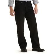 Men Relaxed Fit Double Black Jeans 205-5508
