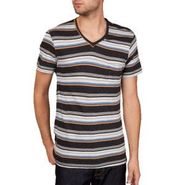 Men Timor Striped V-Neck Tee 22081