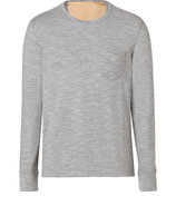 Medium Grey Heather Long Sleeve Pocket T-Shirt