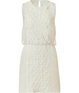 Cream Embroidered Dress