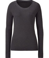 Anthracite Round Neck L/S Top