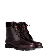 Mocca/Umbra Leather/Suede Lace-Up Traunsteiner Boo