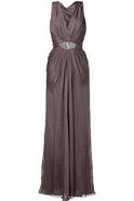jenny packham slate silk gown l...
