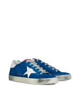Blue Suede/White Superstar Sneakers