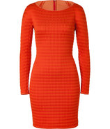 Blood Orange Textural Stretch Dress